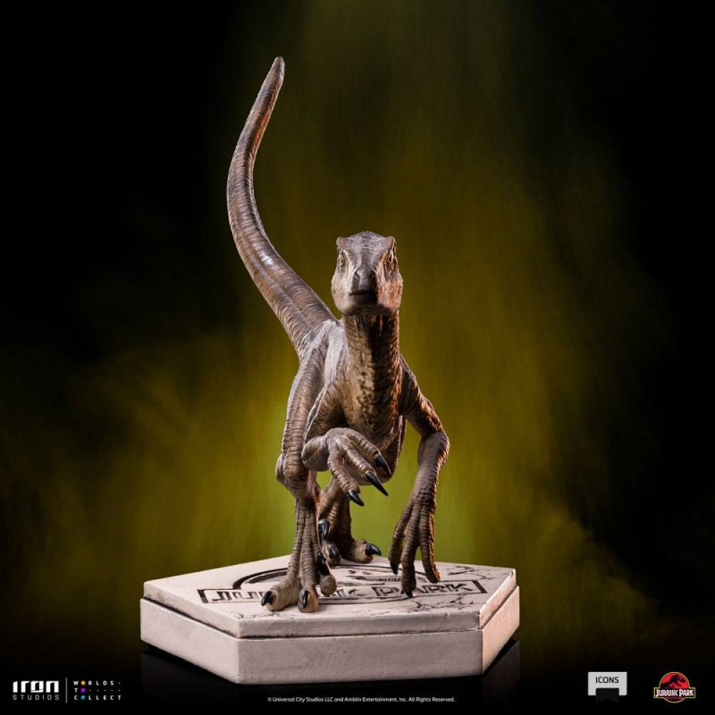 Jurassic World Icons Statue Velociraptor B 9 cm | 0618231952021