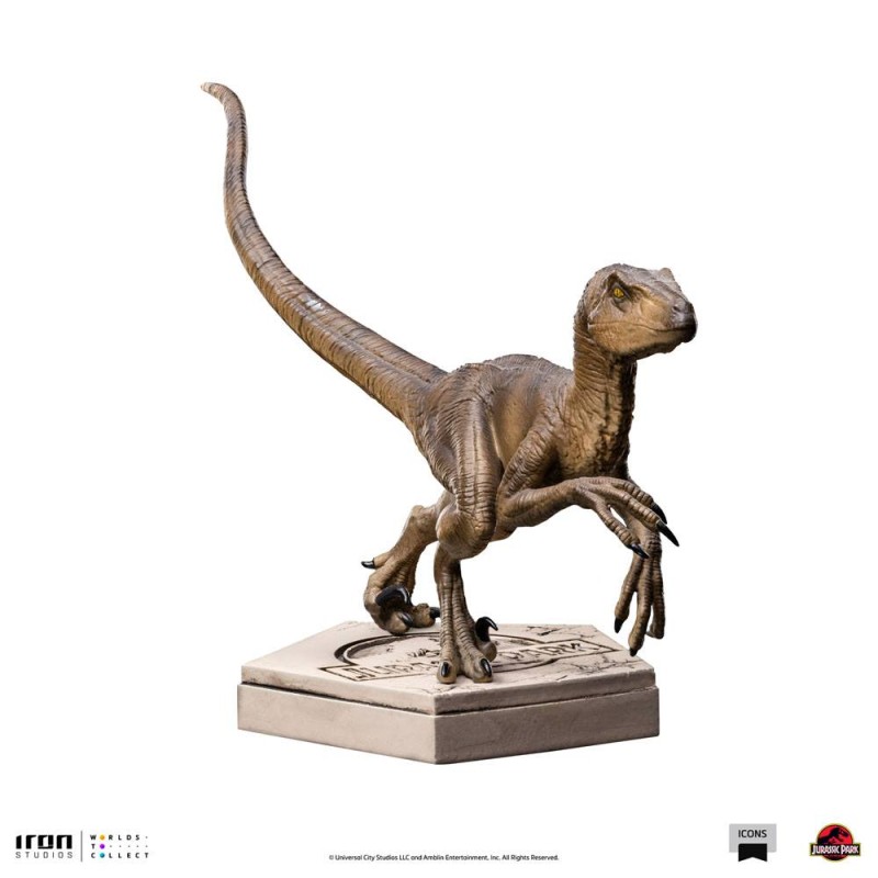 Jurassic World Icons Statue Velociraptor B 9 cm | 0618231952021