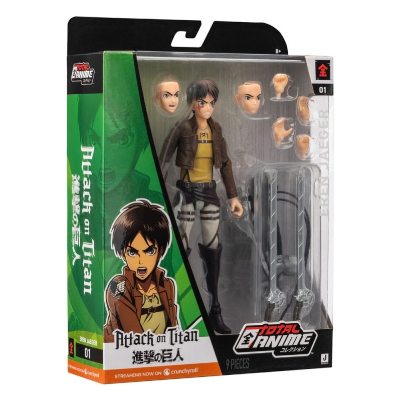 Attack on Titan figurine Total Anime Eren Jaeger 17 cm    | 0191726717621
