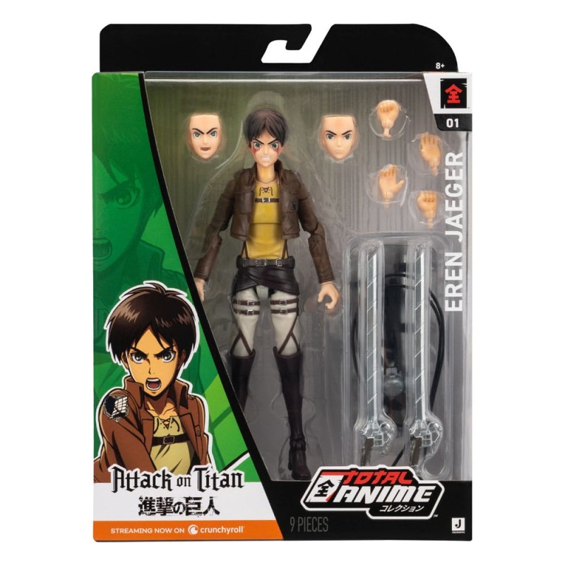 Attack on Titan figurine Total Anime Eren Jaeger 17 cm    | 0191726717621