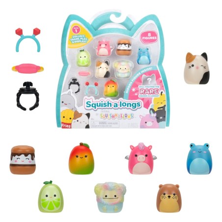 Squishmallow Squish a longs pack 8 mini figurines Style 2 3 cm               | 0191726755180