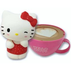 Sanrio assortiment squishy figurines Hello Kitty Cappuccino (8)  | 8057094648115