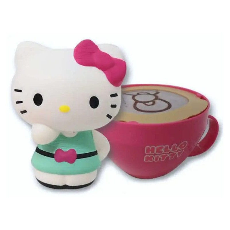 Sanrio assortiment squishy figurines Hello Kitty Cappuccino (8)  | 8057094648115