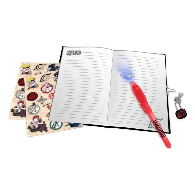 Naruto set de journal intime avec cadenas  | 8435507889452