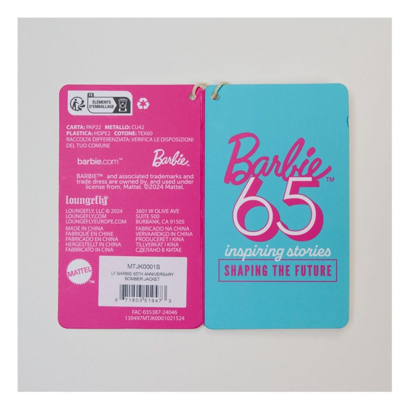 Mattel by Loungefly veste Unisexe Barbie 65th Anniversary (XL) | 0671803519503