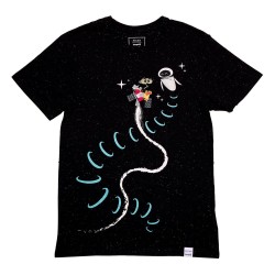 Pixar by Loungefly Tee T-Shirt Unisex Wall-E & Eve Size S | 0671803544062