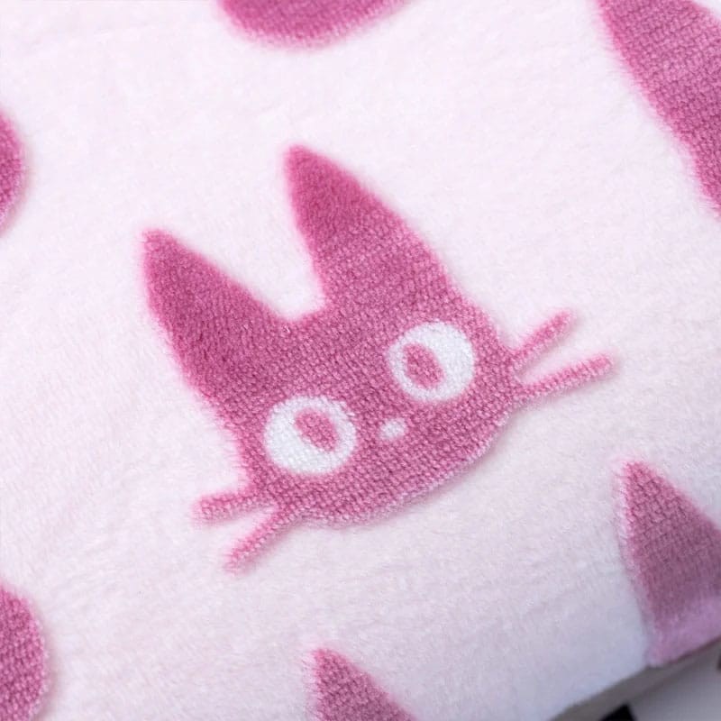 Kiki la petite sorcière coussin polaire moirée Jiji silhouette 20 x 43 cm | 4992272876314