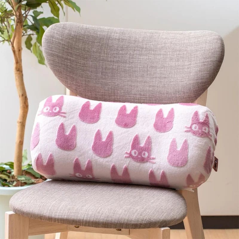 Kiki la petite sorcière coussin polaire moirée Jiji silhouette 20 x 43 cm | 4992272876314