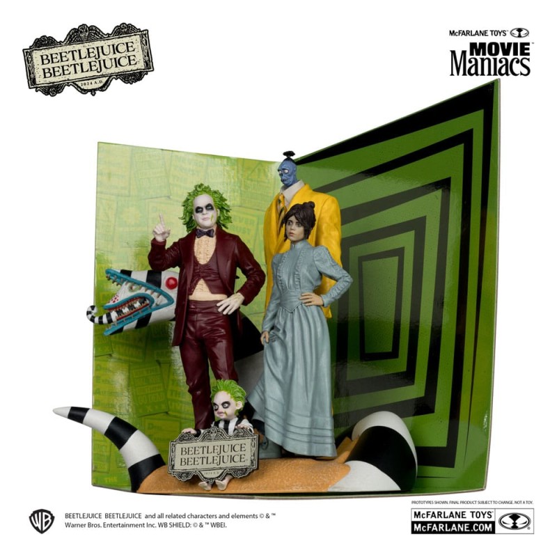 Beetlejuice Beetlejuice Movie Maniacs PVC Statue 4-Pack 15 cm | 0787926140897