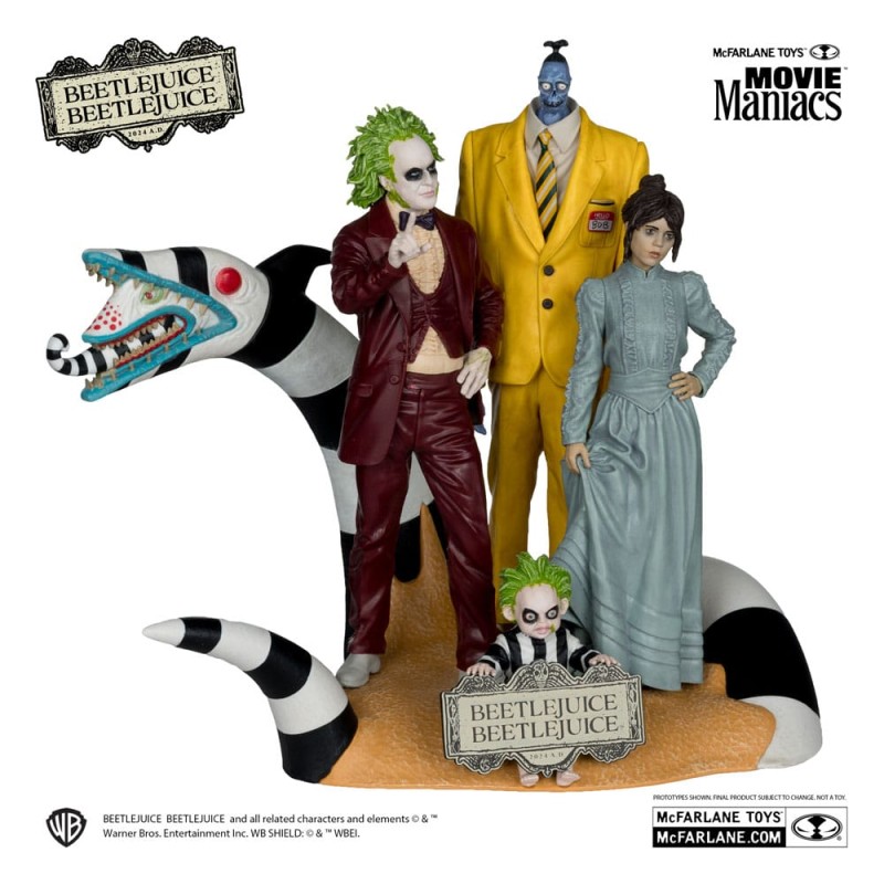 Beetlejuice Beetlejuice Movie Maniacs PVC Statue 4-Pack 15 cm | 0787926140897