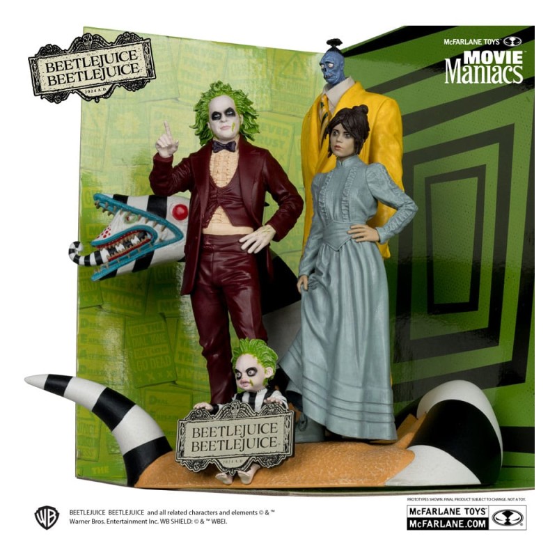 Beetlejuice Beetlejuice Movie Maniacs PVC Statue 4-Pack 15 cm | 0787926140897