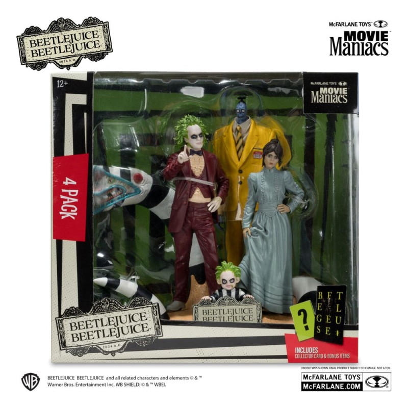 Beetlejuice Beetlejuice Movie Maniacs PVC Statue 4-Pack 15 cm | 0787926140897