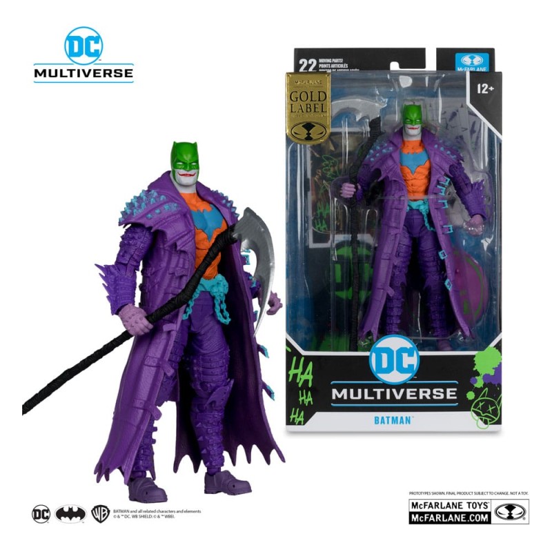 DC Multiverse figurine Batman (Dark Nights: Death Metal) Jokerized (Gold Label) 18 cm | 0787926175912
