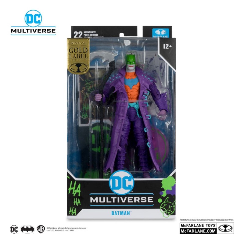 DC Multiverse figurine Batman (Dark Nights: Death Metal) Jokerized (Gold Label) 18 cm | 0787926175912
