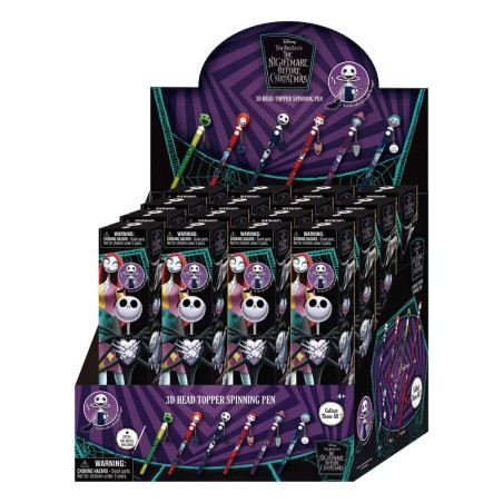 L'Étrange Noël de monsieur Jack Stylo 3D Head Topper Spinning Pen | 0077764227950