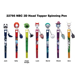 L'Étrange Noël de monsieur Jack Stylo 3D Head Topper Spinning Pen | 0077764227950