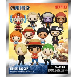 One Piece 3D PVC Bag Clips Netflix Series 1 Display (24) | 0077764325304