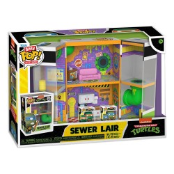 Teenage Mutant Ninja Turtles Bitty POP! Bitty Box Display with 2 Vinyl Figures Sewer Lair | 0889698855372
