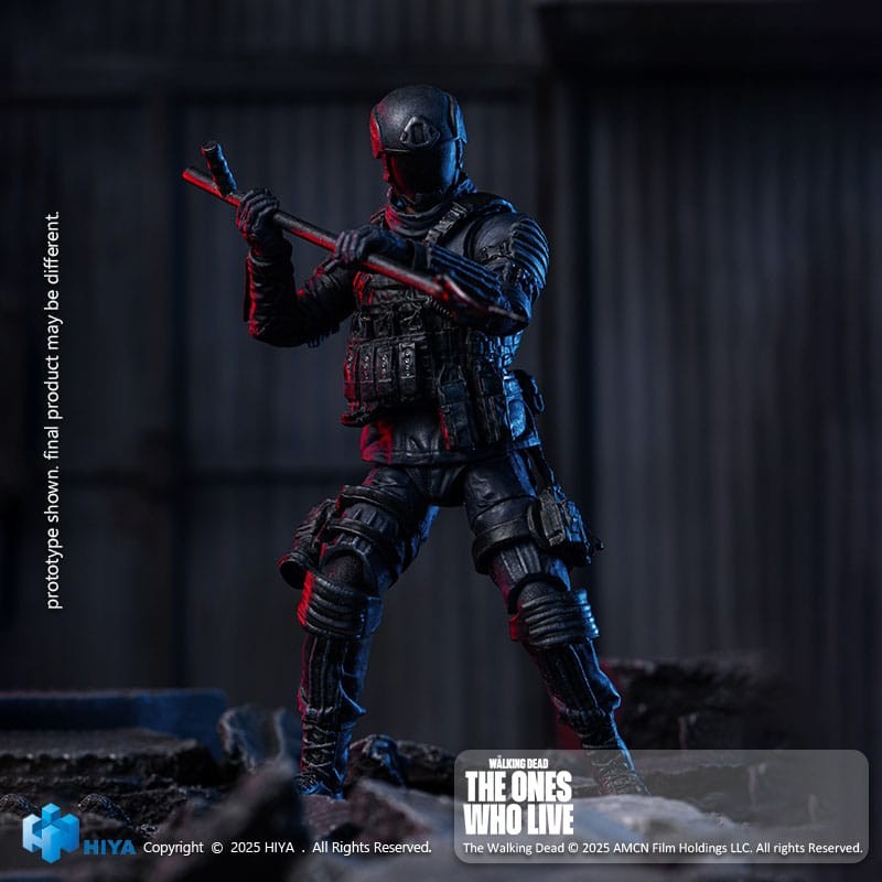 The Walking Dead: The Ones Who Lived Exquisite Mini Action Figure 1/18 CRM Soldier 10 cm | 6957534205286