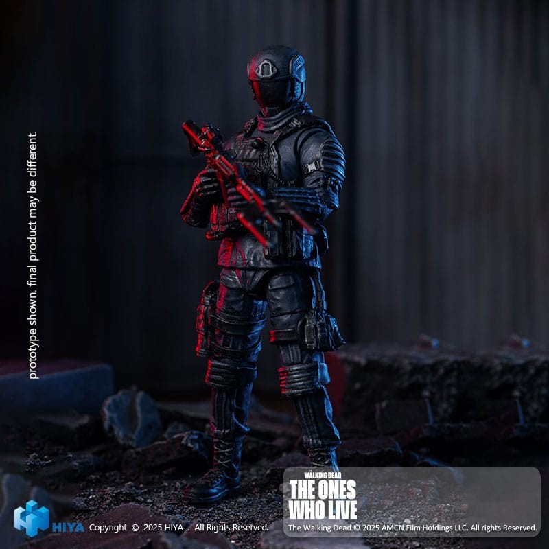 The Walking Dead: The Ones Who Lived Exquisite Mini Action Figure 1/18 CRM Soldier 10 cm | 6957534205286