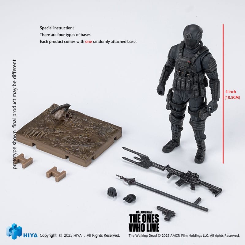 The Walking Dead: The Ones Who Lived Exquisite Mini Action Figure 1/18 CRM Soldier 10 cm | 6957534205286