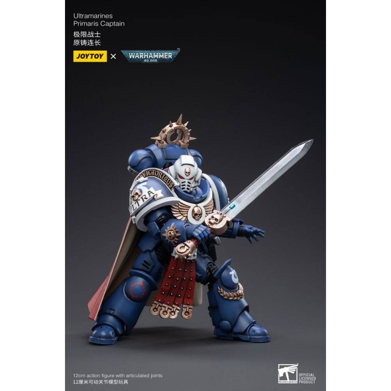 Warhammer 40k Action Figure 1/18 Ultramarines Primaris Captain 12 cm | 6973130373297