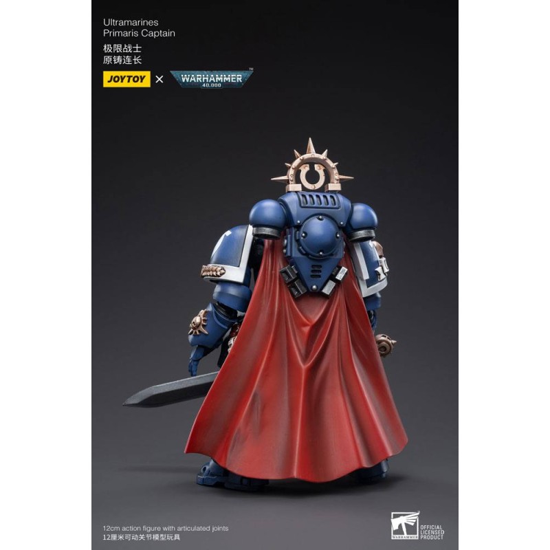 Warhammer 40k Action Figure 1/18 Ultramarines Primaris Captain 12 cm | 6973130373297