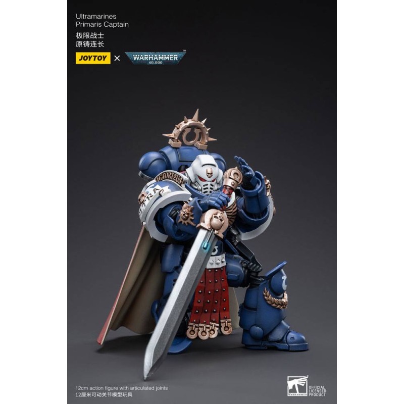Warhammer 40k Action Figure 1/18 Ultramarines Primaris Captain 12 cm | 6973130373297