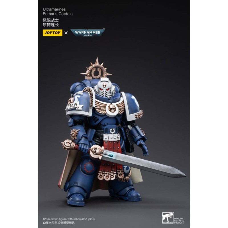 Warhammer 40k Action Figure 1/18 Ultramarines Primaris Captain 12 cm | 6973130373297