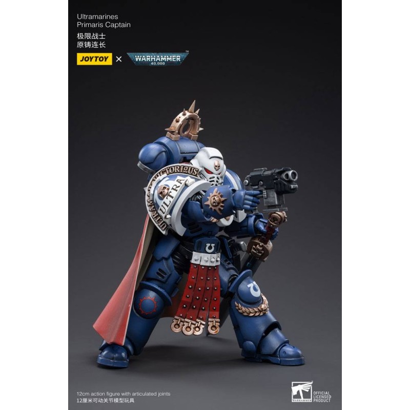 Warhammer 40k Action Figure 1/18 Ultramarines Primaris Captain 12 cm | 6973130373297
