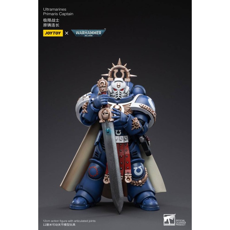 Warhammer 40k Action Figure 1/18 Ultramarines Primaris Captain 12 cm | 6973130373297