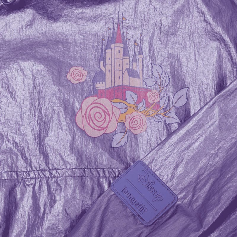 Disney by Loungefly Windbreaker Jacket Princess Aurora & Prince Phillip Size S | 0671803546189