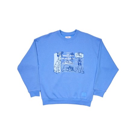 Disney by Loungefly Sweatshirt Unisex Dogs & Cats Oversized Crewneck Size S | 0671803547001