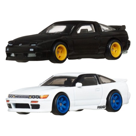 Hot Wheels Premium Car Culture Diecast Vehicle 2-Pack 1/64 '96 Nissan 180SX Type X & Nissan SilEighty | 0194735262632