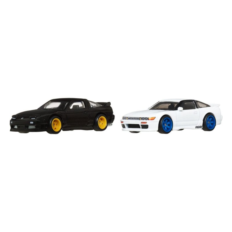 Hot Wheels Premium Car Culture Diecast Vehicle 2-Pack 1/64 '96 Nissan 180SX Type X & Nissan SilEighty | 0194735262632