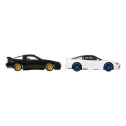 Hot Wheels Premium Car Culture Diecast Vehicle 2-Pack 1/64 '96 Nissan 180SX Type X & Nissan SilEighty | 0194735262632