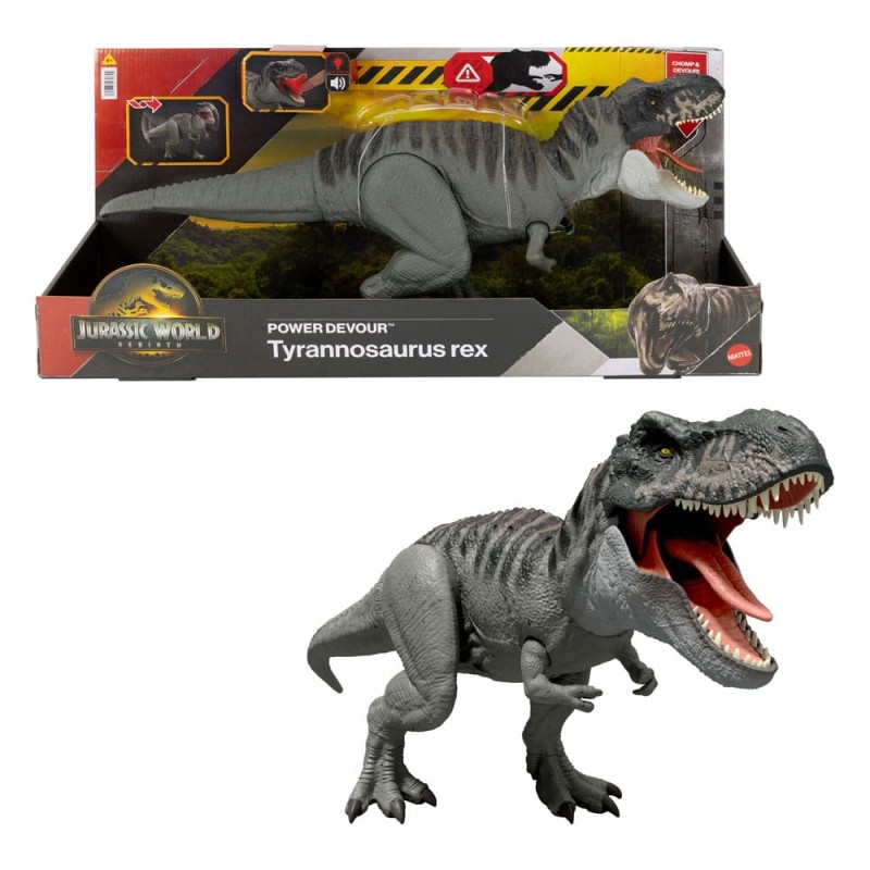 Jurassic World Rebirth Action Figure with Sound Power Devour Tyrannosaurus Rex 21 cm | 0194735270644