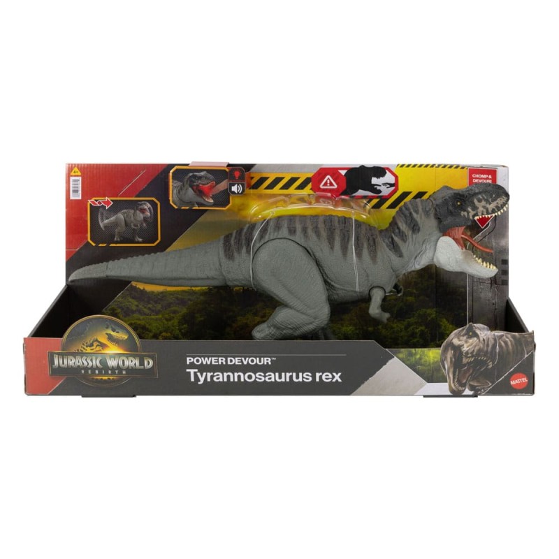 Jurassic World Rebirth Action Figure with Sound Power Devour Tyrannosaurus Rex 21 cm | 0194735270644