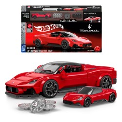Mattel Brick Shop Hot Wheels Speed Series Building Set 1/32 Maserati MC20 | 0194735331543