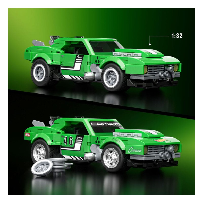 Mattel Brick Shop Hot Wheels Speed Series Building Set 1/32 Custom '68 Camaro | 0194735304837