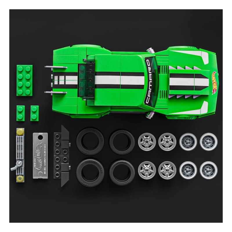 Mattel Brick Shop Hot Wheels Speed Series Building Set 1/32 Custom '68 Camaro | 0194735304837