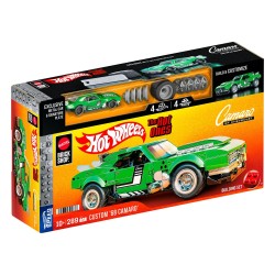 Mattel Brick Shop Hot Wheels Speed Series Building Set 1/32 Custom '68 Camaro | 0194735304837