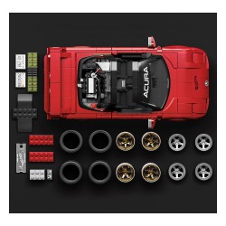 Mattel Brick Shop Hot Wheels Elite Series Building Set 1/16 '90 Acura NSX | 0194735304806