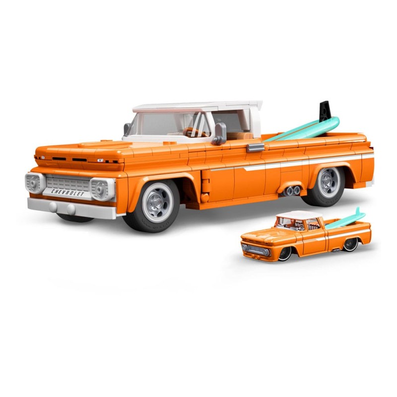 Mattel Brick Shop Hot Wheels Elite Series Building Set 1/16 Custom '62 Chevy Pickup | 0194735304820