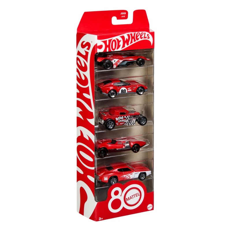 Hot Wheels Diecast Vehicle 5-Pack 1/64 80th Anniversary | 0194735315789