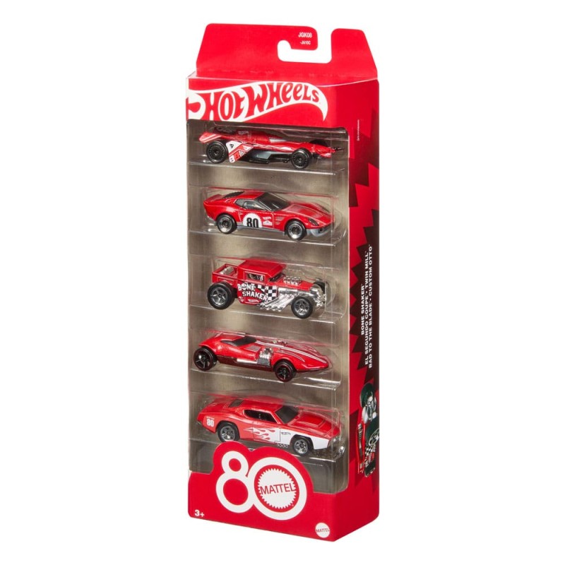 Hot Wheels Diecast Vehicle 5-Pack 1/64 80th Anniversary | 0194735315789