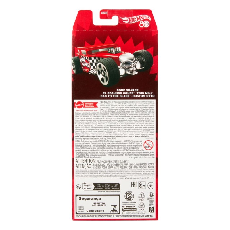 Hot Wheels Diecast Vehicle 5-Pack 1/64 80th Anniversary | 0194735315789
