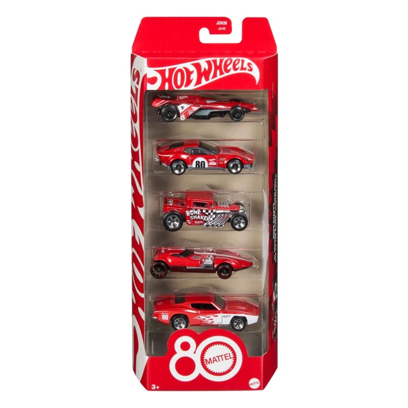 Hot Wheels Diecast Vehicle 5-Pack 1/64 80th Anniversary | 0194735315789