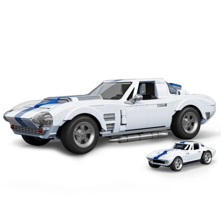 Mattel Brick Shop Hot Wheels Elite Series Building Set 1/16 Corvette Grand Sport | 0194735320592