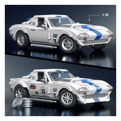 Mattel Brick Shop Hot Wheels Elite Series Building Set 1/16 Corvette Grand Sport | 0194735320592